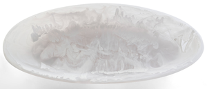 Plato Ovalado Blanco de Resina Pulida, Ecológico, Apto para Lavavajillas, para Servir Postres, para Fiestas, Panaderías, Cafeterías y Hogares - Product Image 4