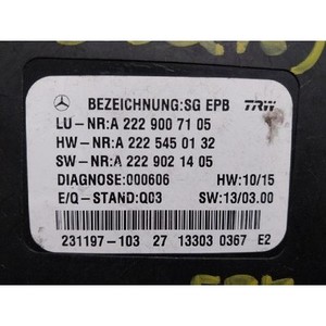 ECU และโมดูลคอมพิวเตอร์มือสองสำหรับรถยนต์ S-class รุ่น A2229007105 - Product Image 4