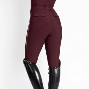 High Quality 4-way Stretch Horse Riding Breeches <b>Leggings</b> Tights <b>Equestrian</b> Wear Pants on Technical Fabric with Soft Feel - Product Image 6