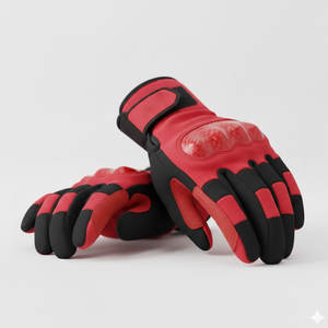 Gants de moto en textile, design flexible avec coutures renforcées pour les longues balades et l'usage quotidien - Product Image 1