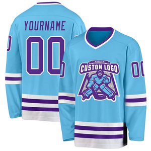 Maillot de hockey sur glace personnalisé haut de gamme USA, respirant, uniforme de sport, vente en gros - Product Image 2