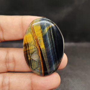 Piedra Preciosa de Ojo de Tigre de Alta Calidad, Cabujón de Piedra Amarilla Natural para la Fabricación de Joyas y Colgantes - Product Image 1