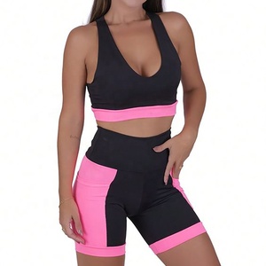 Traje corto de motorista de verano a la moda para mujer 2024, ropa informal acanalada de 2 piezas con decoración de encaje y botones - Product Image 5