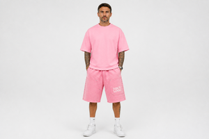 Personalized Logo <b>Men's</b> Oversized T-Shirt and Cargo Shorts 2-Piece Set For <b>Men</b> Casual Wear Summer Cargo Shorts Set - Product Image 3