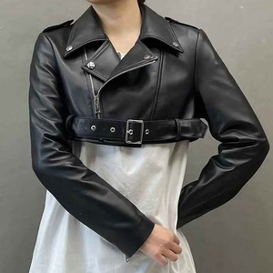 Chaqueta de Cuero para Mujer, Diseño Personalizado, Estilo Motero, Temporada de Invierno, Chaqueta Corta de Lujo para Mujer, Chaqueta para Hombre 2026 - Product Image 1