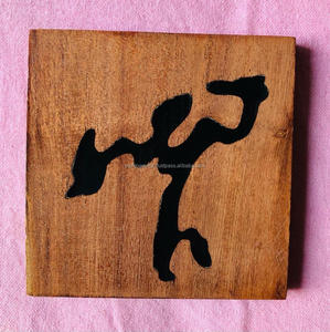 Posavasos de Madera Pulida de Lujo, Modernos, Ecológicos, Hechos a Mano, Duraderos, Elegantes, de Tamaño Personalizado para Decoración de Mesa, Hogar, Bar, Bodas, Nogal - Product Image 4