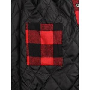 Chaqueta de Franela con Forro Polar y Estampado a Cuadros para Hombre, Estilo Invernal, para Senderismo, Camping y Uso Diario, Personalizable, Manga Larga - Product Image 3