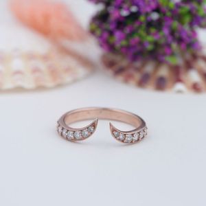 Anillo de Plata de Ley 925 con Moissanita y Perla de Agua Dulce, Ajustable, para Mujer, de Lujo, para Boda o Compromiso, Certificado - Product Image 1