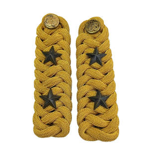 Épaulettes Cérémonielles OEM de Haute Qualité en Gros, Cordons Dorés pour Uniformes, Épaulettes Faites à la Main - Product Image 1