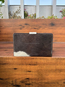 Vente chaude Sculpture Main Usiné Portefeuille Embrayage Élégant En Cuir Véritable Fourrure De Vachette Portefeuille Multi Utilisations Western Portefeuilles En Cuir - Product Image 5