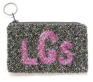 Pochette à monnaie décorative brodée de perles avec un travail artisanal détaillé et un rangement polyvalent pour tous les jours - Product Image 1