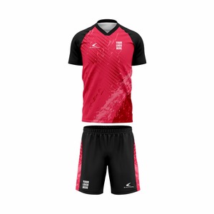 Servicio OEM Personalizado, Uniformes de Fútbol para Jugadores con Nombre Impreso por Transferencia Térmica, Manga Corta, Transpirables, 100% Poliéster, Paquete para Equipo - Product Image 4