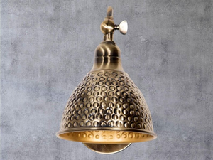 Handmade Brass Art Deco Spotlight Wall <b>Sconce</b> | Round Shape Home Office <b>Lighting</b>-Calvin Handicraft KULSOOM - Product Image 3