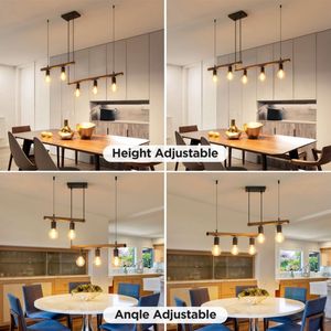 Lampadario a Sospensione per Cucina a 5 Luci in Stile Scandinavo - Macgregor - Product Image 6