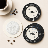 Sachets de café filtre UFO uniques en papier kraft noir non tissé, jetables, pour une portion individuelle, portables, pour préparation par infusion