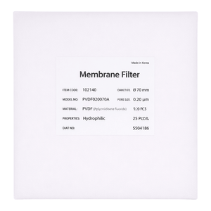 Filtro de Membrana Hidrófila de PVDF de 0.20 m 70 mm de Hyundai Micro para Filtración de Líquidos Acuosos - Product Image 3