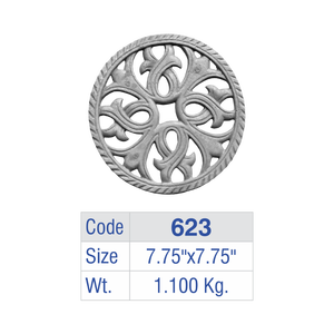 Acanthus Scroll Aluminum Fence Finial Cast Iron Railing Post Crest Luxury Villa Staircase Guardrail Foliage <b>Top</b> Pillar Ornament - Product Image 6