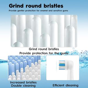 Compact Tufting Technology Round <b>Toothbrush</b> <b>Head</b> Refills Generic for Oral Bs Electric Brush <b>Heads</b> Wholesale OEM Factory - Product Image 4