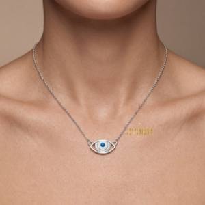 Collier pendentif en diamant symbole de l'éternité Zyorio Jewels, magnifique, pour femme, cadeau de fiançailles ou de mariage, or - Product Image 6