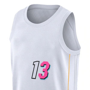 Maillot de basket-ball pour homme, en mesh respirant, écologique, sans manches, col rond, vêtements de sport, vêtements de basket-ball personnalisés - Product Image 2