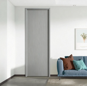 Porte intérieure moderne en WPC haut de gamme pour atelier scolaire, écologique, résistante à l'eau et à la chaleur, en composite bois fini - Product Image 3