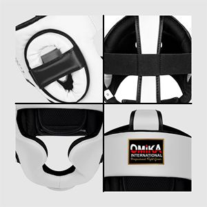 Best Protection Performance Customized Color & Size Comfortable Durable Breathable MMA Muay Thai <b>Training</b> Leather <b>Head</b> Guard - Product Image 4