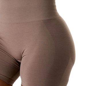 Shorts de sport taille haute sans couture pour femme, effet sculptant, extensibles, pour la gym et l'entraînement - Product Image 3