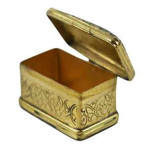 Church Pyx for Hosts Royal Designer Metal Shiny Brass Kumkum <b>Box</b> Dry Fruits Container Candy <b>Storage</b> <b>Bins</b> <b>Storage</b> Containers - Product Image 3