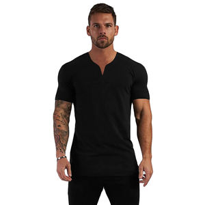 T-shirts personnalisables pour hommes 100 % coton, séchage rapide, anti-plis, pour la gym, le sport, la fitness, respirants, impression numérique - Product Image 4
