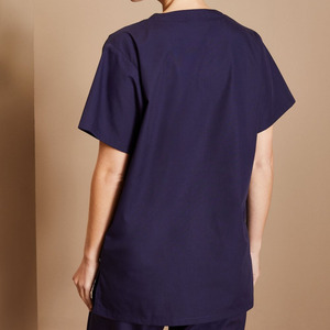 Ensemble de blouses médicales unisexes personnalisables avec logo, extensibles, respirants, col montant, ajustés, 2 pièces, pour médecins, infirmières et personnel soignant - Product Image 5
