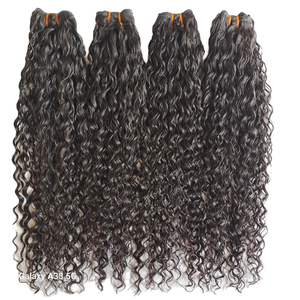 Vente en gros 100% extensions de cheveux humains bouclés indiens cuticule alignée sur le prix de gros - Product Image 1