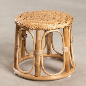 Tabouret en rotin naturel, offre à prix réduit, tabourets en canne durables, poufs ottomanes brun foncé - Product Image 6