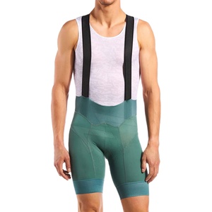Customizable Plus Size Mens Summer <b>Cycling</b> Bib Shorts OEM Breathable Sweat Absorbing Polyester/Spandex Short Length Sponge Pad - Product Image 2