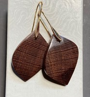 Boucles d'oreilles pendantes personnalisées en bois rustique vintage, style chrétien, finition polie, tendance, pour usage quotidien et festif, pour femme