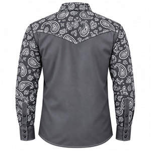 Chemise de travail FR en coton 100 % pour hommes, respirante, ignifuge, pour la soudure, avec couleur et logo personnalisables, vente en gros - Product Image 3