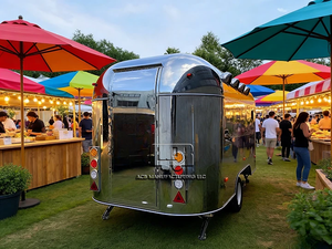 ACB Commercial Fast Food Trailer Truck Cart Full Kitchen Mobile Van For Snack Foods for Sale USA Europe Australia - Product Image 3