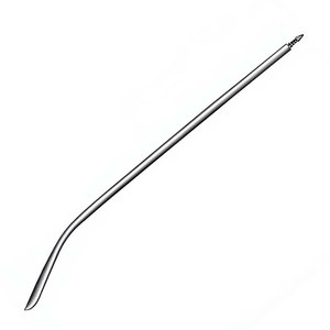 Aiguille de Redon 19,5 cm (7-3/4 pouces) 14 Charr légèrement courbée avec pointe de couteau et extrémité filetée pour usage médical et chirurgical - Product Image 4