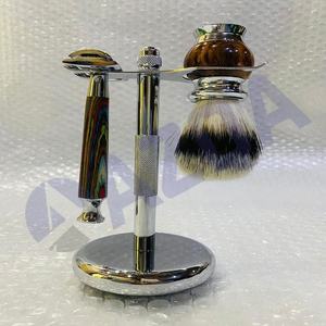 Kit de Rasage 3-en-1 en Gros : Rasoir de Sécurité, Brosse à Raser et Support pour Hommes – Rasage Humide, Soin de la Barbe, Usage Domestique ou Professionnel - Product Image 2