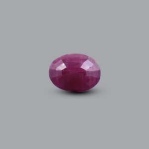 Natural African Ruby 6.3 Carat Loose Gemstone 12mm Faceted Red Rough Cut for Fine Jewelry - Product Image 2