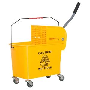 Carrello Pieghevole per Pulizie 20L, Grande Secchio in Plastica con Ruote, Materiale in Metallo PP Alluminio, Secchio per Pulizia da 20L - Product Image 3