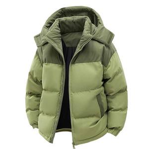 เสื้อโค้ทบุหนาบุขนหนูสำหรับผู้ชาย เสื้อแจ็คเก็ตแบบสบายๆ เสื้อแจ็คเก็ตผ้าควิลท์สำหรับฤดูใบไม้ร่วงและฤดูหนาว เสื้อผ้าสำหรับใส่ภายนอก - Product Image 3