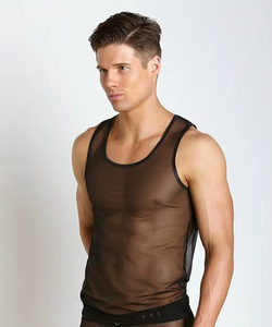 Camiseta sin mangas para hombre de alta calidad, envío gratis, chaleco estilo Thor para hombre, traje sexy para espectáculos de club, súper elástico, logotipo personalizado privado. - Product Image 5