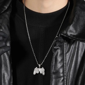 Collar con Colgante de Control de Videojuegos para Hombre, Plata 925 con Moissanita, Estilo Hip Hop, Colgante Iced Out para Amantes de los Videojuegos, Colgante de Moda Bling para Raperos - Product Image 4