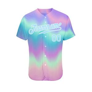 Maillot d'entraînement pour jeunes 100% polyester, séchage rapide, fermeture à boutons, vêtements de sport légers, logo personnalisé, maillot de baseball uni - Product Image 2