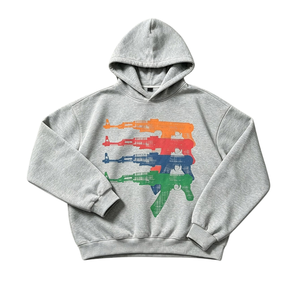 Sweat-shirt à capuche graphique streetwear à manches longues avec poche kangourou et poignets côtelés 100% coton Hiver Vente en gros - Product Image 2