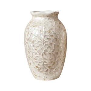 Jarrón de Mesa de Lujo Hecho a Mano con Madreperla, Jarrón Decorativo Redondo para Flores, Diseño Minimalista, Decoración para Sala de Estar, Hecho en Vietnam - Product Image 5