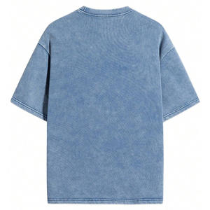 Camiseta Oversize Moderna para Hombre y Mujer, Lavada al Ácido, Personalizable, Estilo Urbano Vintage para Mercados Minoristas - Product Image 2