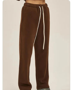 Latest Style 2026 Men Straight Leg Work Pants Customizable <b>Nylon</b> Cotton Fleece Sweatpants Flare Loose Mid Flat for men - Product Image 3