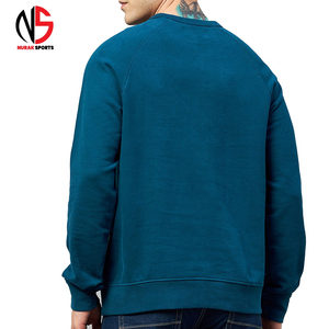 เสื้อสเวตเชิ้ตผู้ชายขายดี ผ้าฝ้ายเนื้อนุ่ม สีเขียวน้ำทะเล สไตล์สตรีทแวร์ คลาสสิค ระบายอากาศได้ดี เหมาะสำหรับออกกำลังกาย - Product Image 2