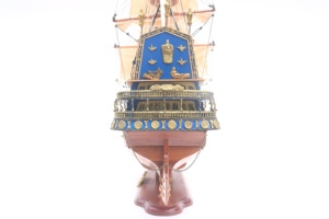 Maqueta de Barco de Madera Hecha a Mano, San Felipe, Ciudad de Ho Chi Minh, Gia Nhien, Antiguo, Decorativo, Coleccionable, Detalles de la Mejor Calidad - Product Image 5